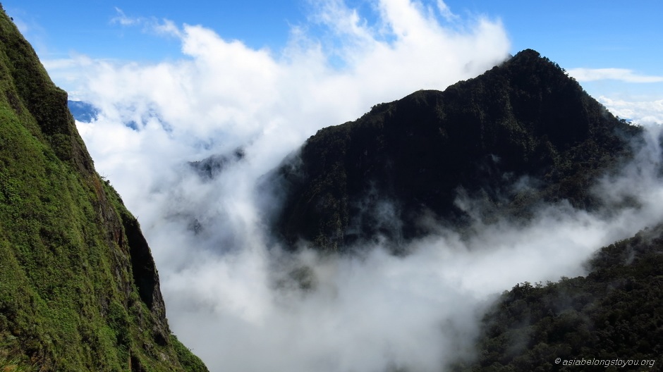 обратный склон Mt.Kitanglad